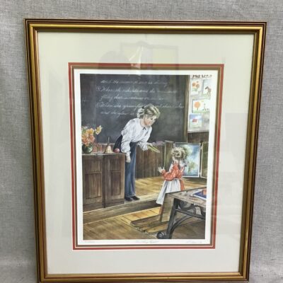 Framed Print by Shirley Deaville ‘First Prize Reader’