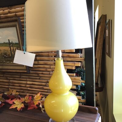 Glass Lamp – Yellow