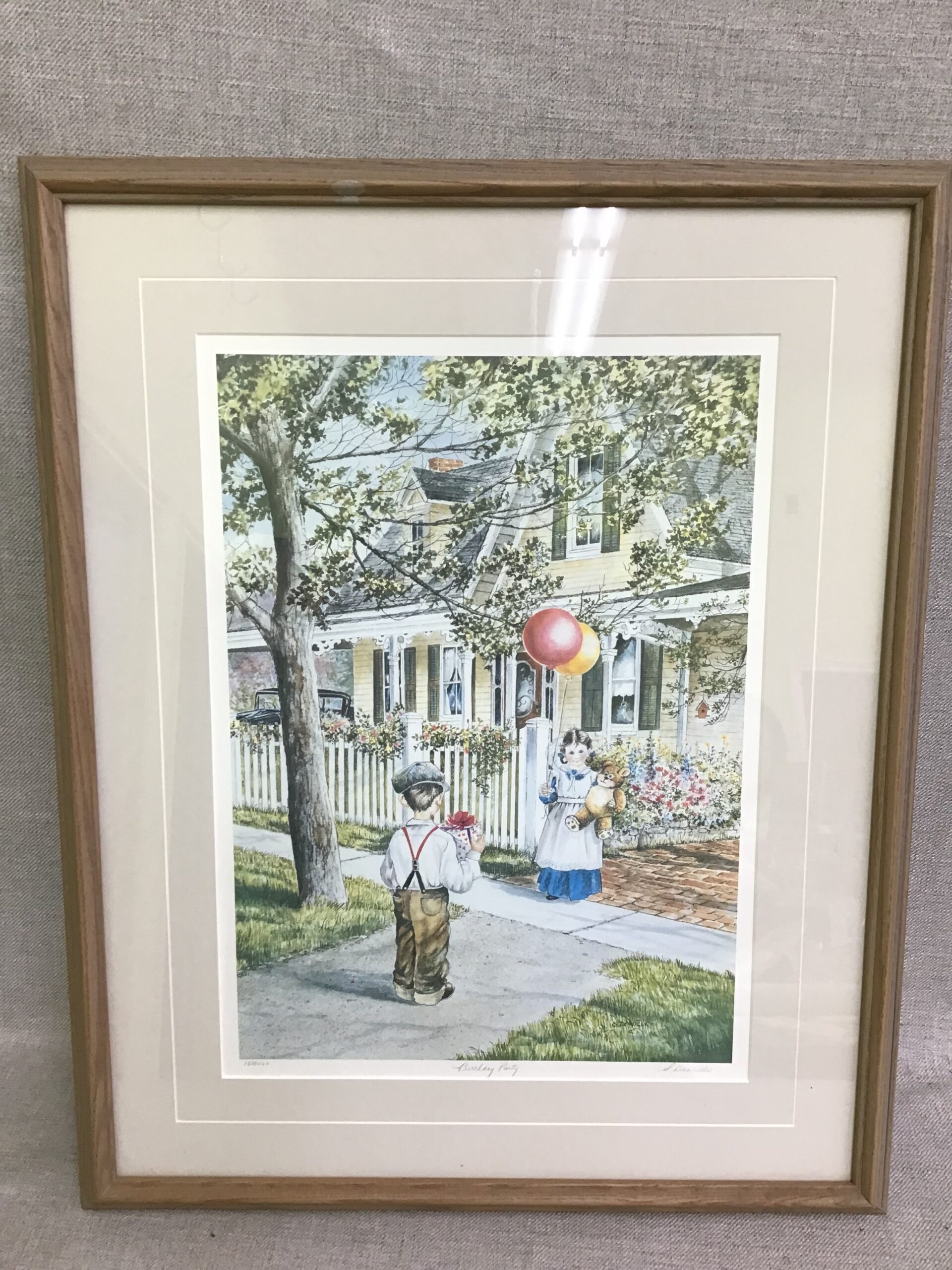Framed Print by Shirley Deaville ‘Birthday Party’