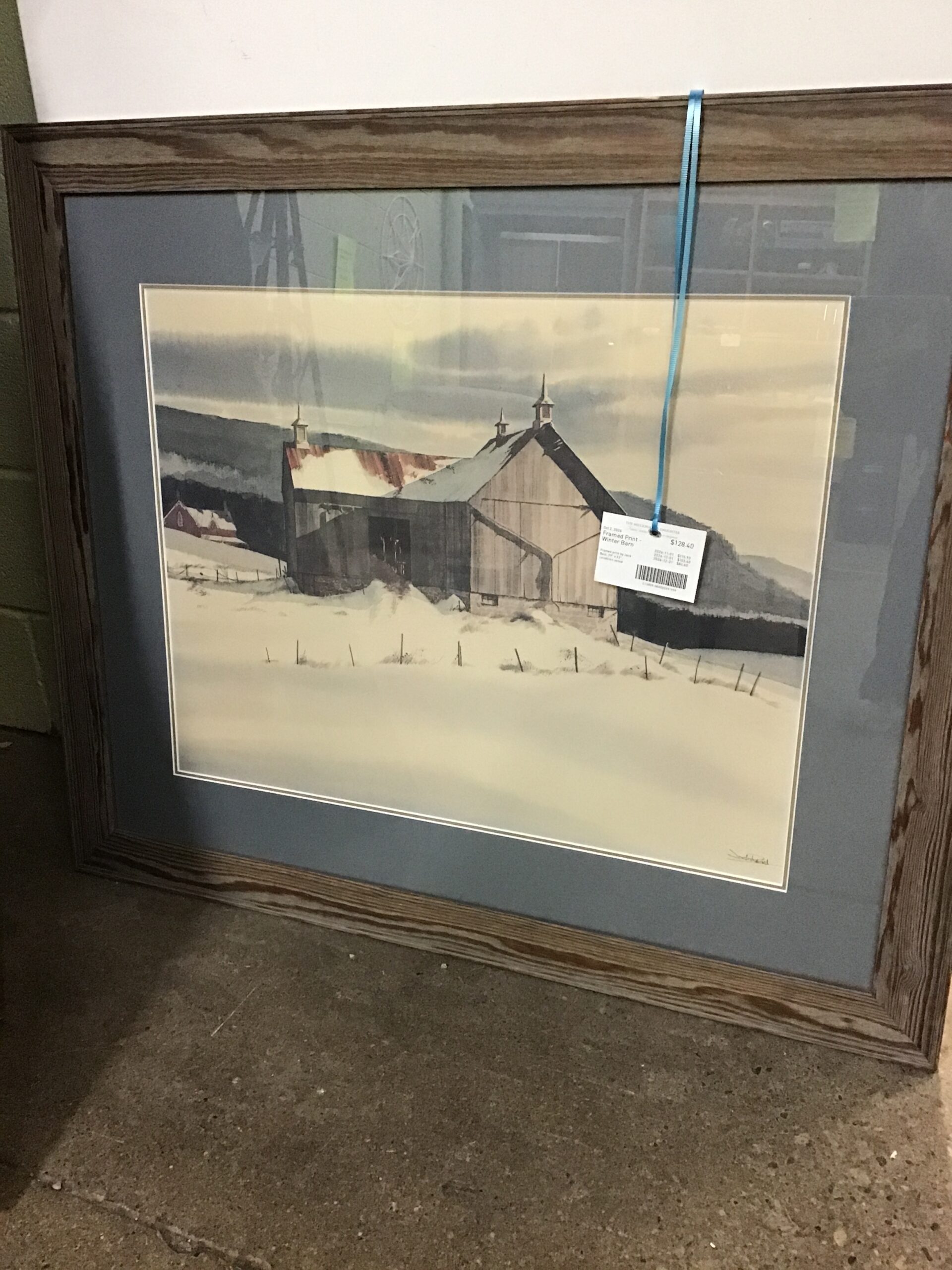 Framed Print – Winter Barn