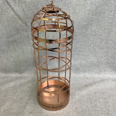 Rose Gold Metal Candle Holder- 4.5″d x 13.5″h