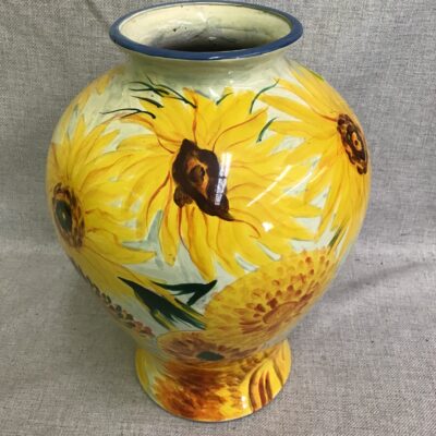 Pretty Sunflower Ceramic Vase