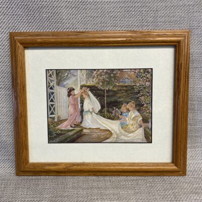 T. Romance Framed Print – Garden Wedding