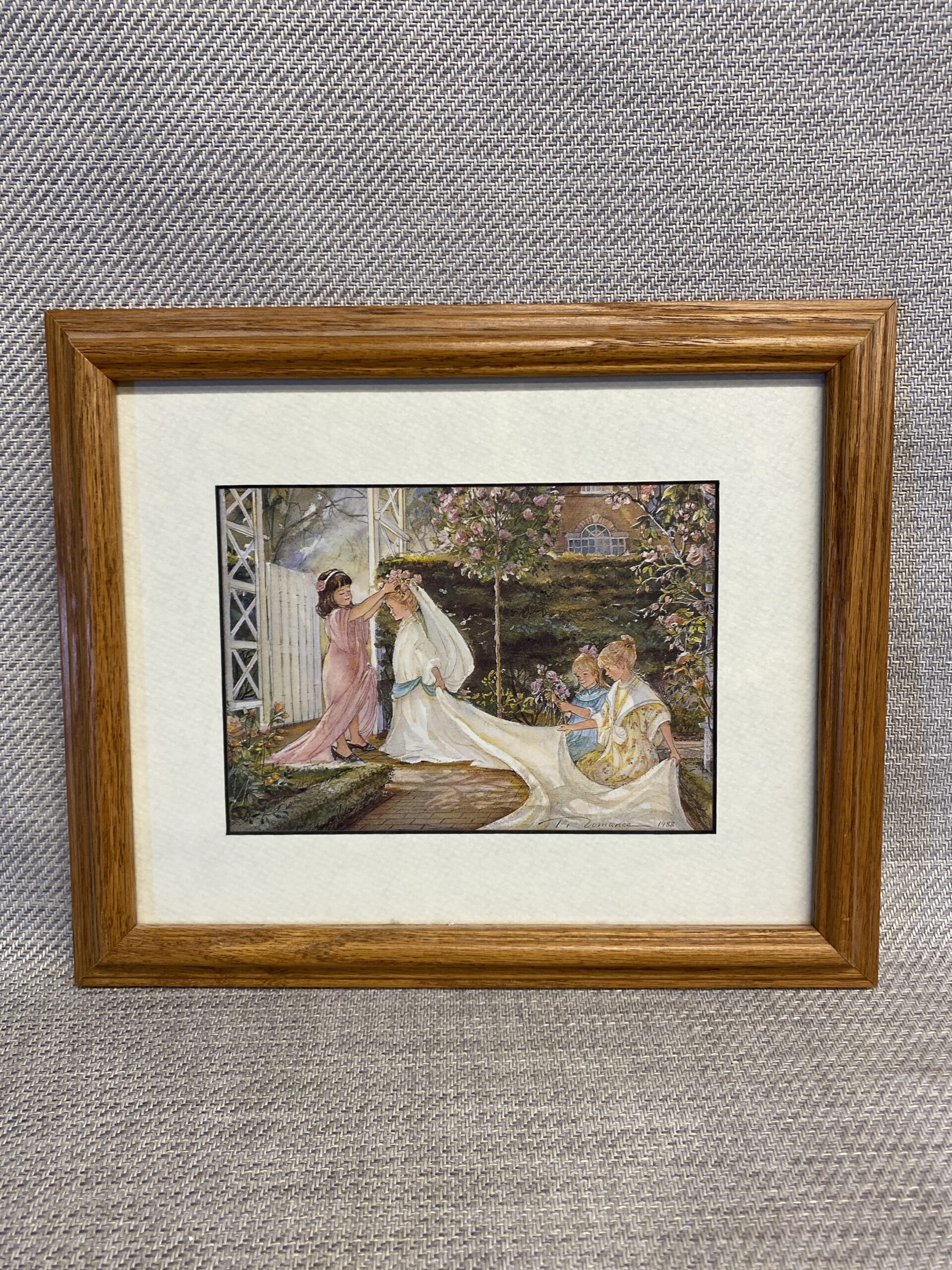 T. Romance Framed Print – Garden Wedding
