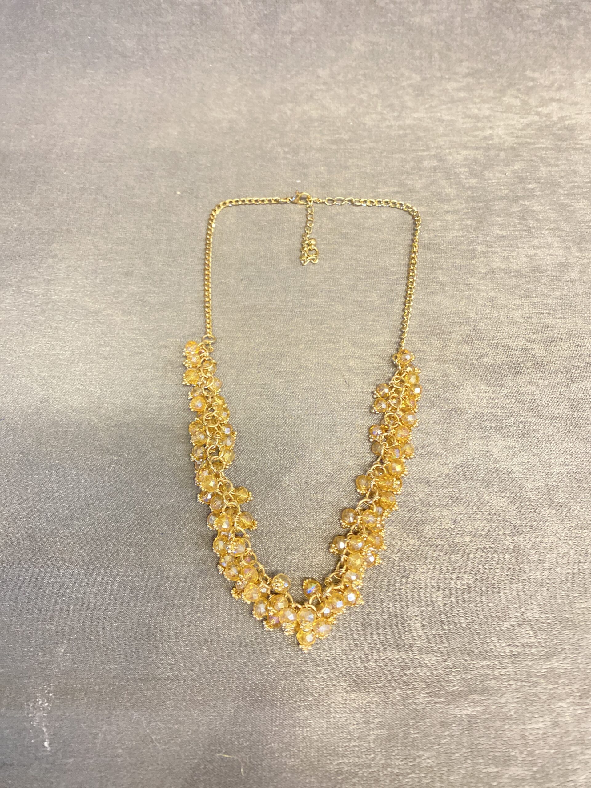 Necklace – Yellow Aurora Beads