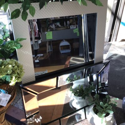 White Framed Mirror