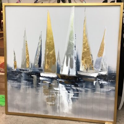 Uttermost ‘The Regatta’ Hand Painted Canvas Art