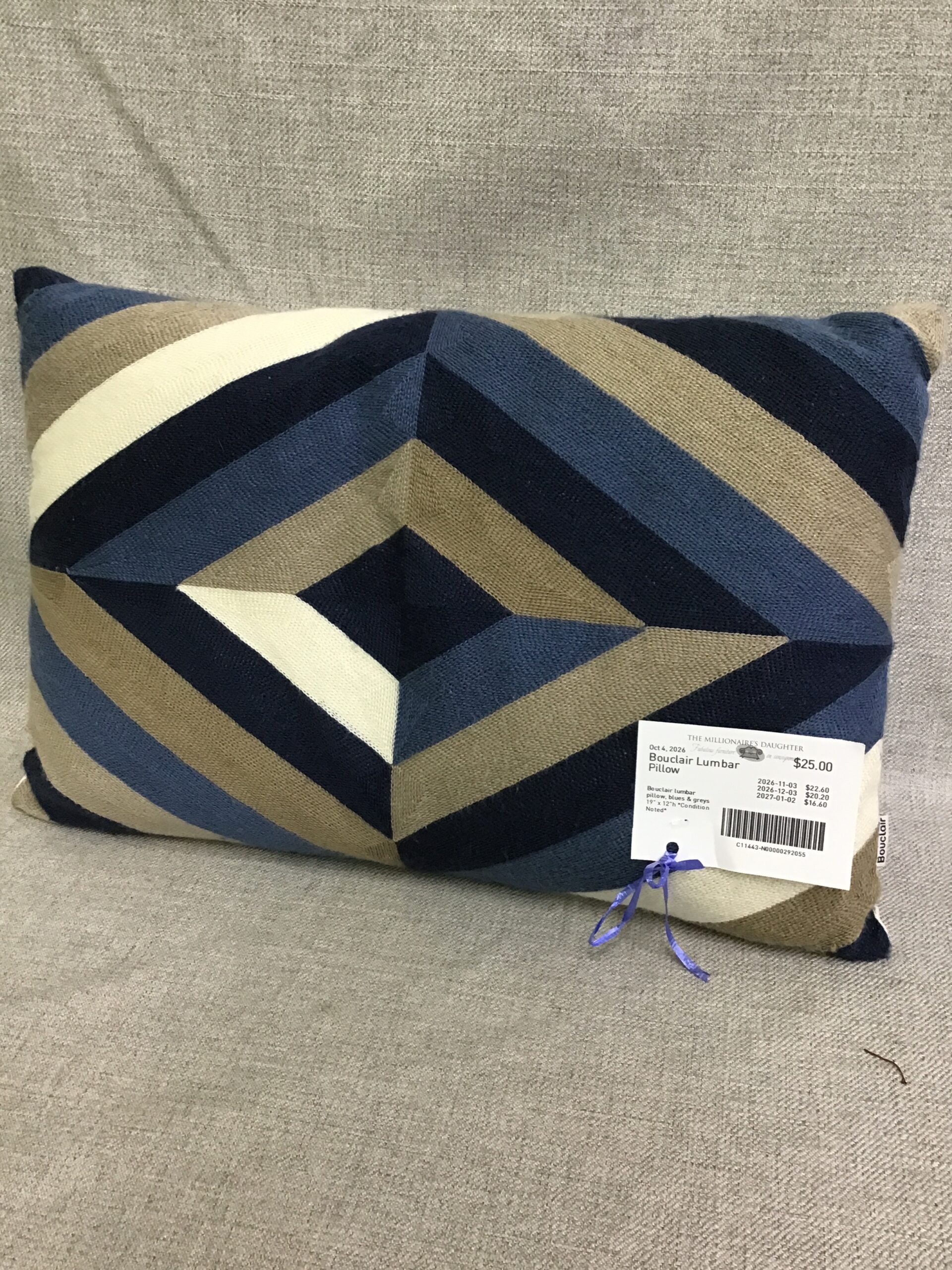 Bouclair Lumbar Pillow