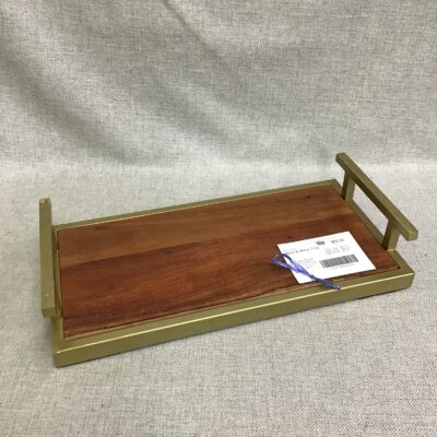 Wood & Metal Tray