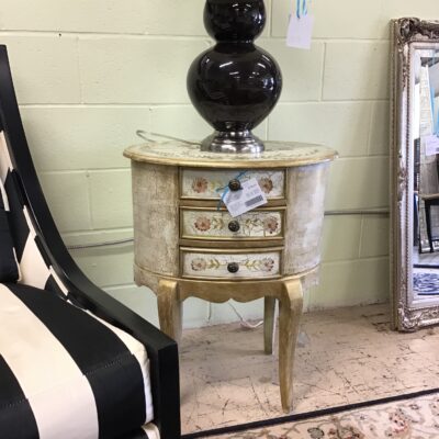 Painted Oval Accent Chest