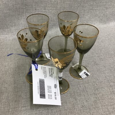 Floral Wine Glasses (5)
