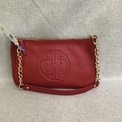 Red Faux Leather Guess Purse