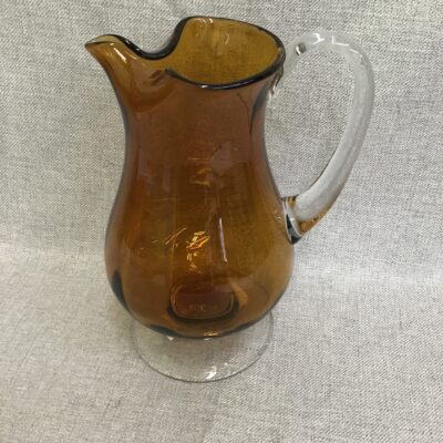 Amber Glass Pitcher