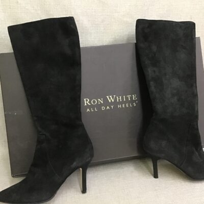 Ron White ‘Carine’ Onyx Suede Boots