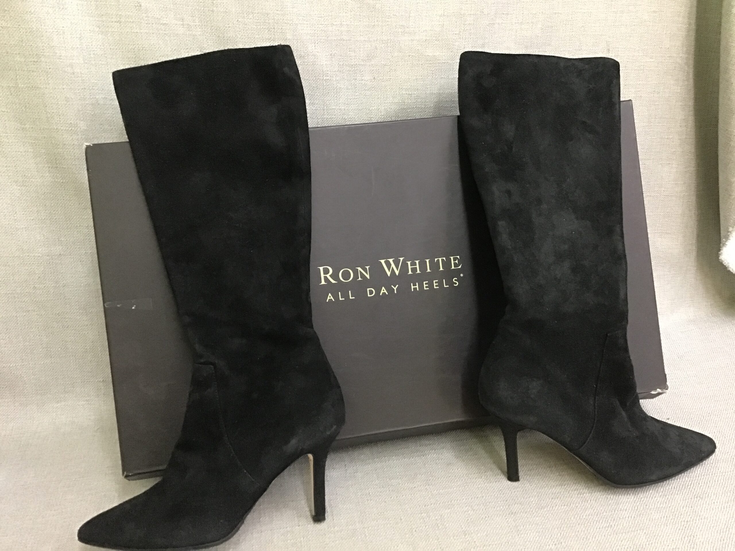 Ron White ‘Carine’ Onyx Suede Boots