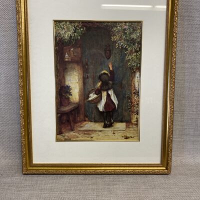 Framed Print – Little Girl At The Door