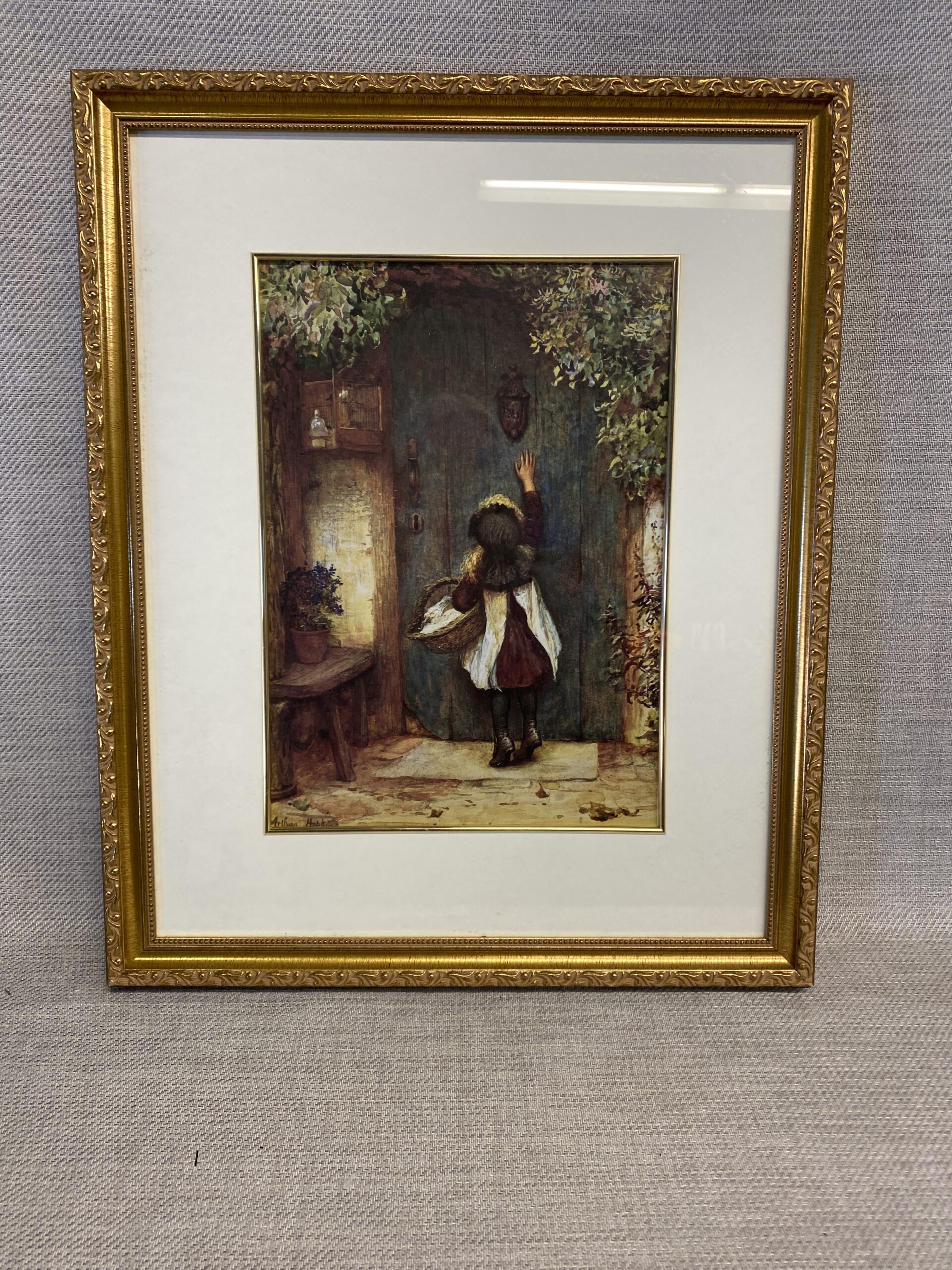 Framed Print – Little Girl At The Door