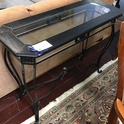 Wood & Glass Hall Table