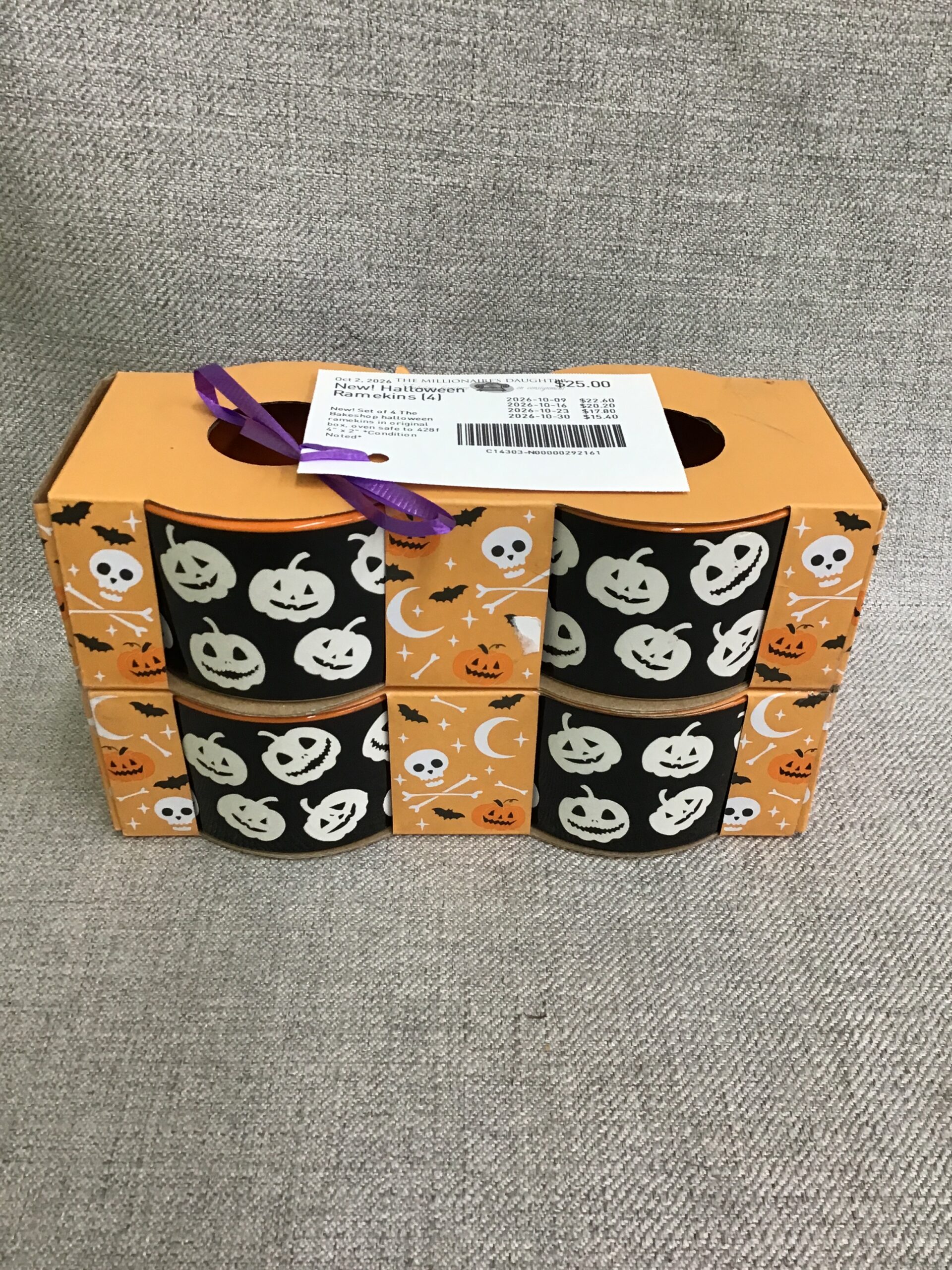 New! Halloween Ramekins (4)