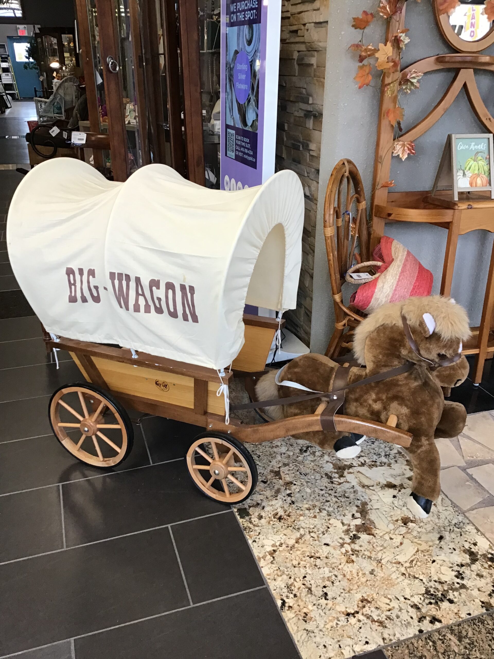 Vintage Childs Horse Buggy