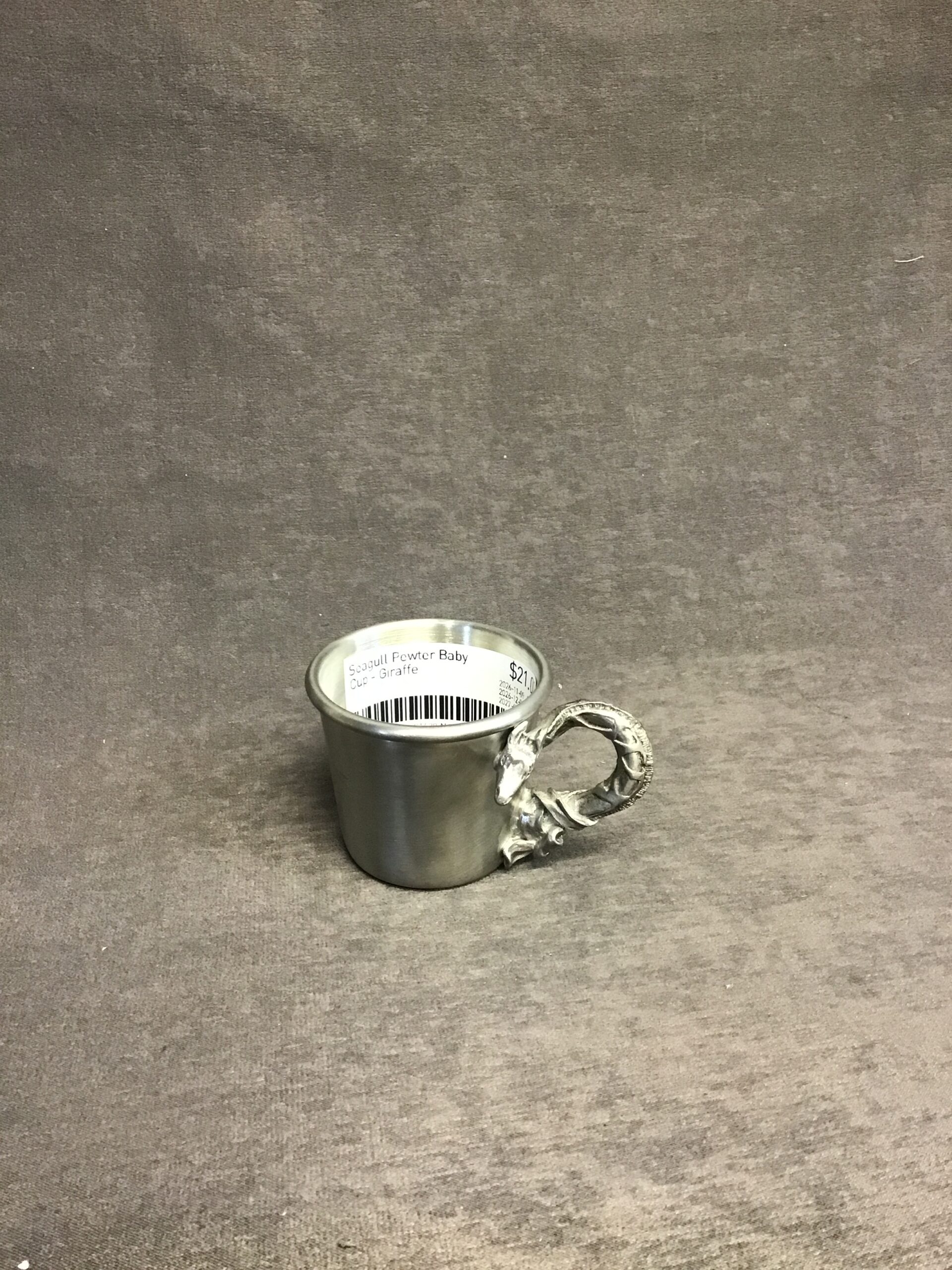 Seagull Pewter Baby Cup – Giraffe