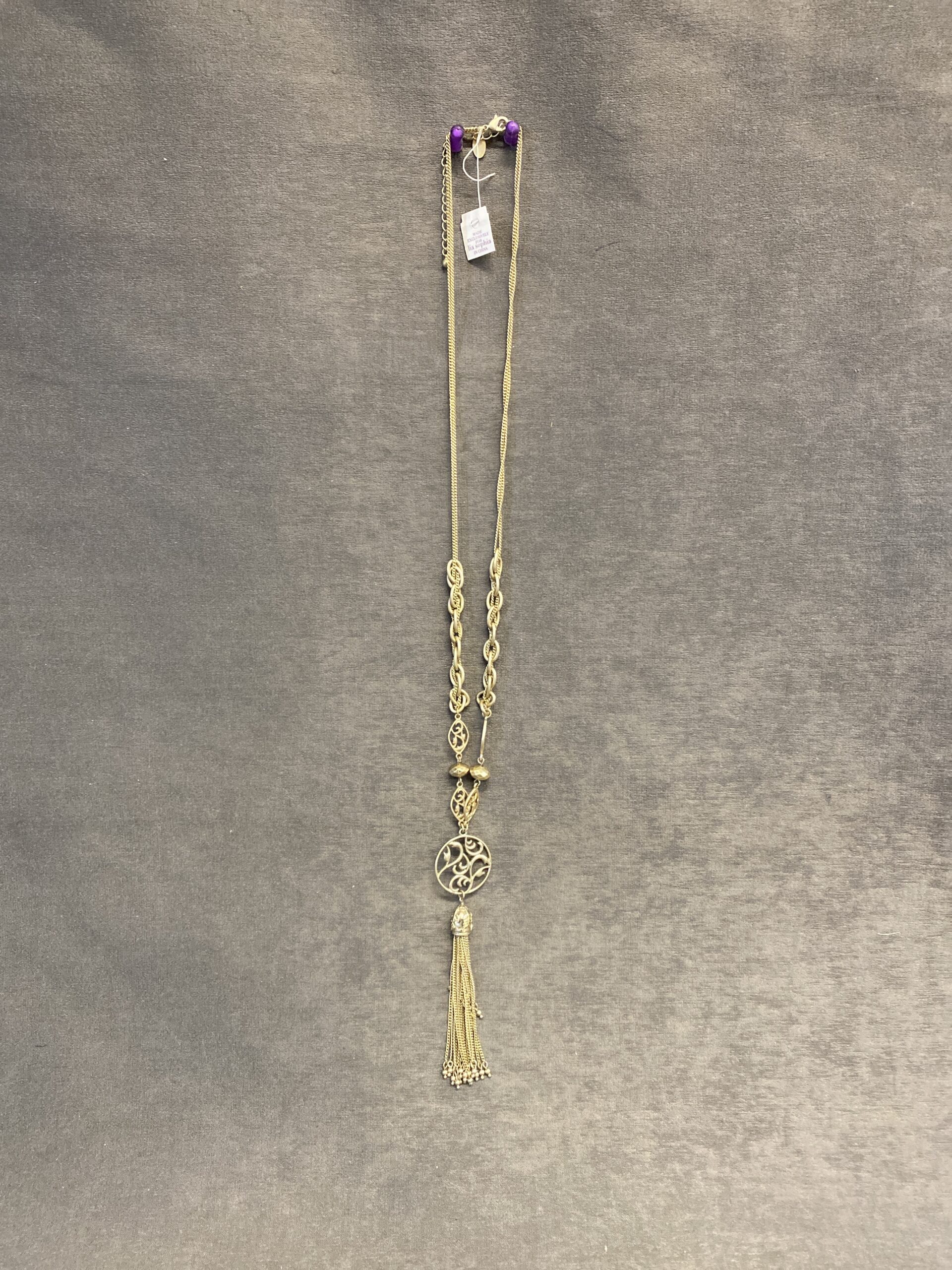 Lia Sophia Necklace – Gold Tone Pendant