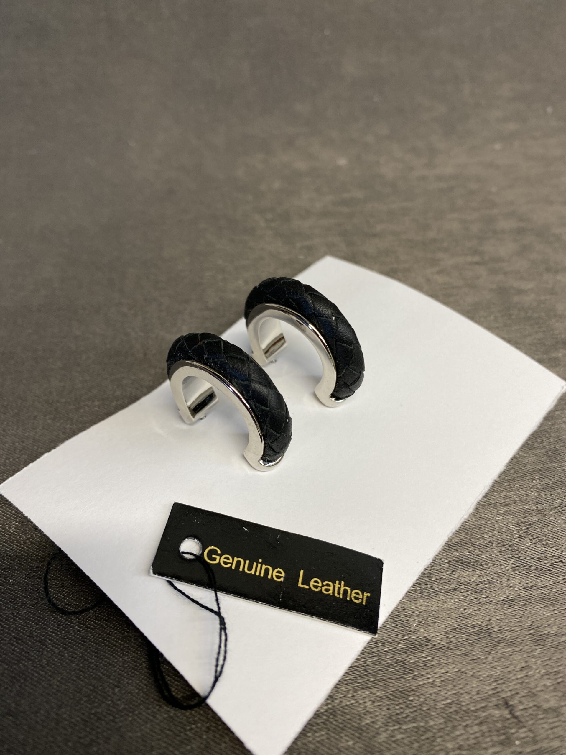 Joan Rivers Pierced Earrings – Leather