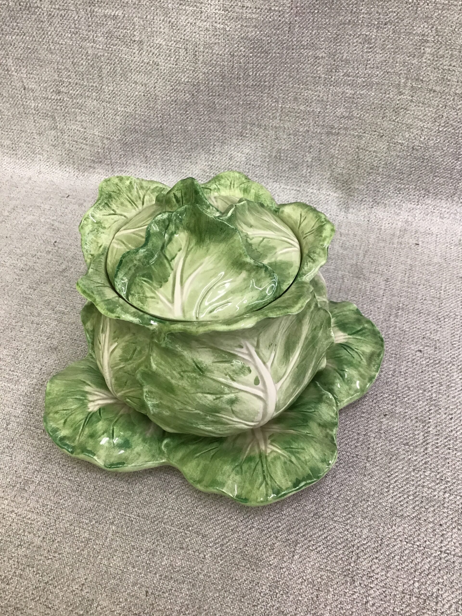 F&F ‘Vegetable Garden’ Cabbage Soup Bowl w Plate