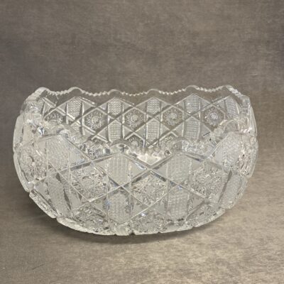 Hobstar Crystal Bowl