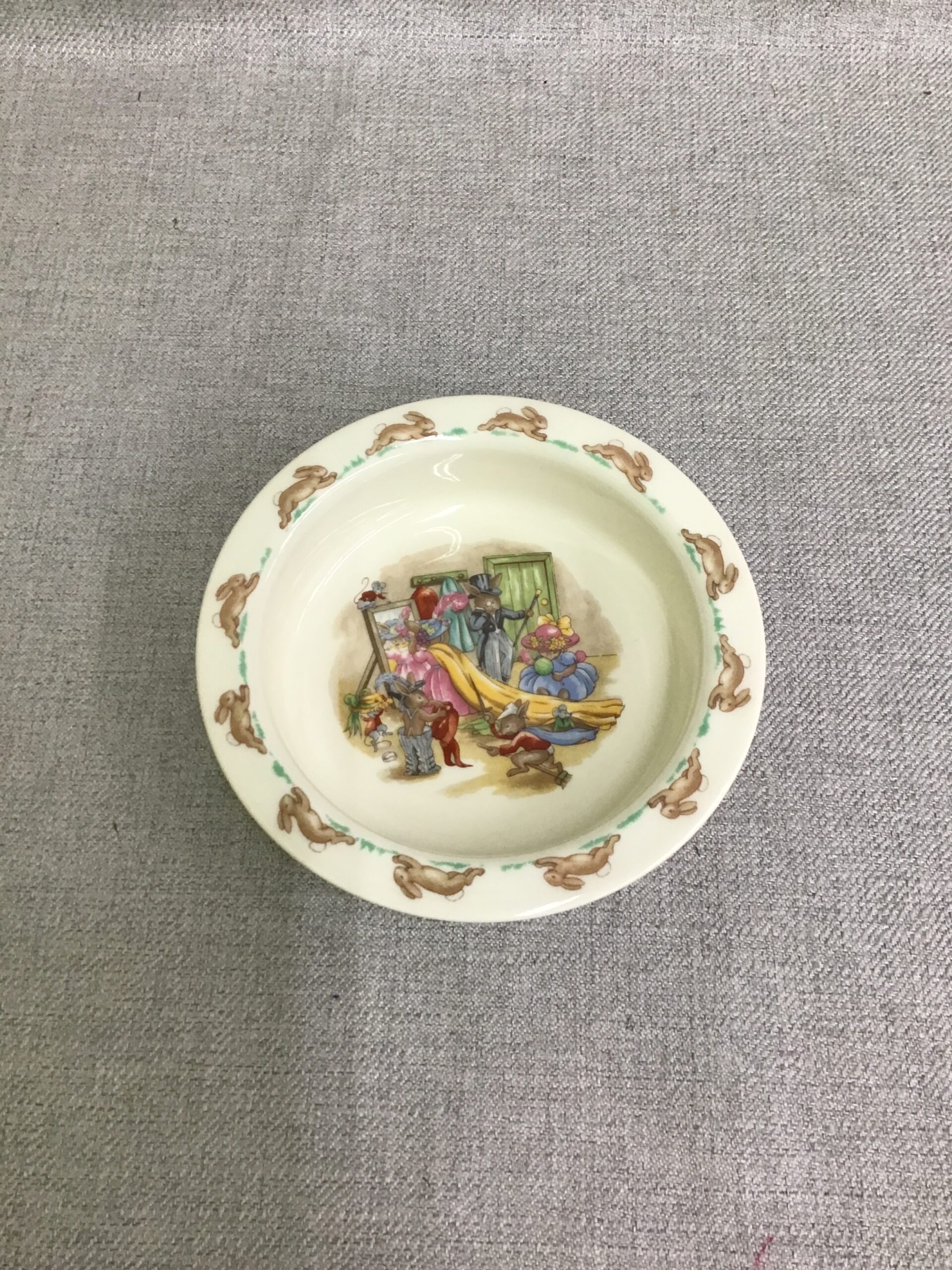 Round Baby Bowl- ‘Dressing Up’