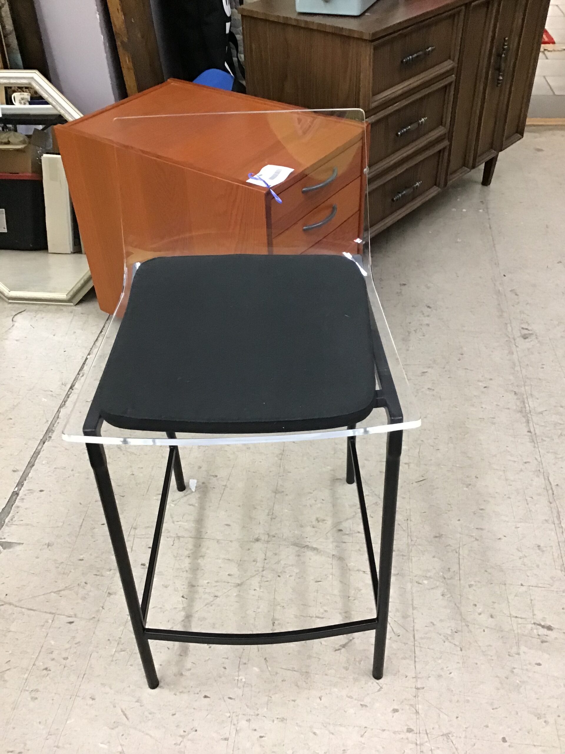 CB2 Chiaro Clear Acrylic Counter Stool