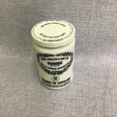 Vintage Orange Marmalade Ceramic Jar