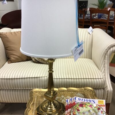 Table Lamp – Brass Tone Metal