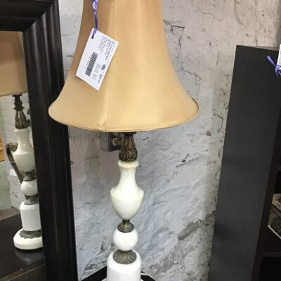 Vintage Marble Table Lamp- 30.5″h