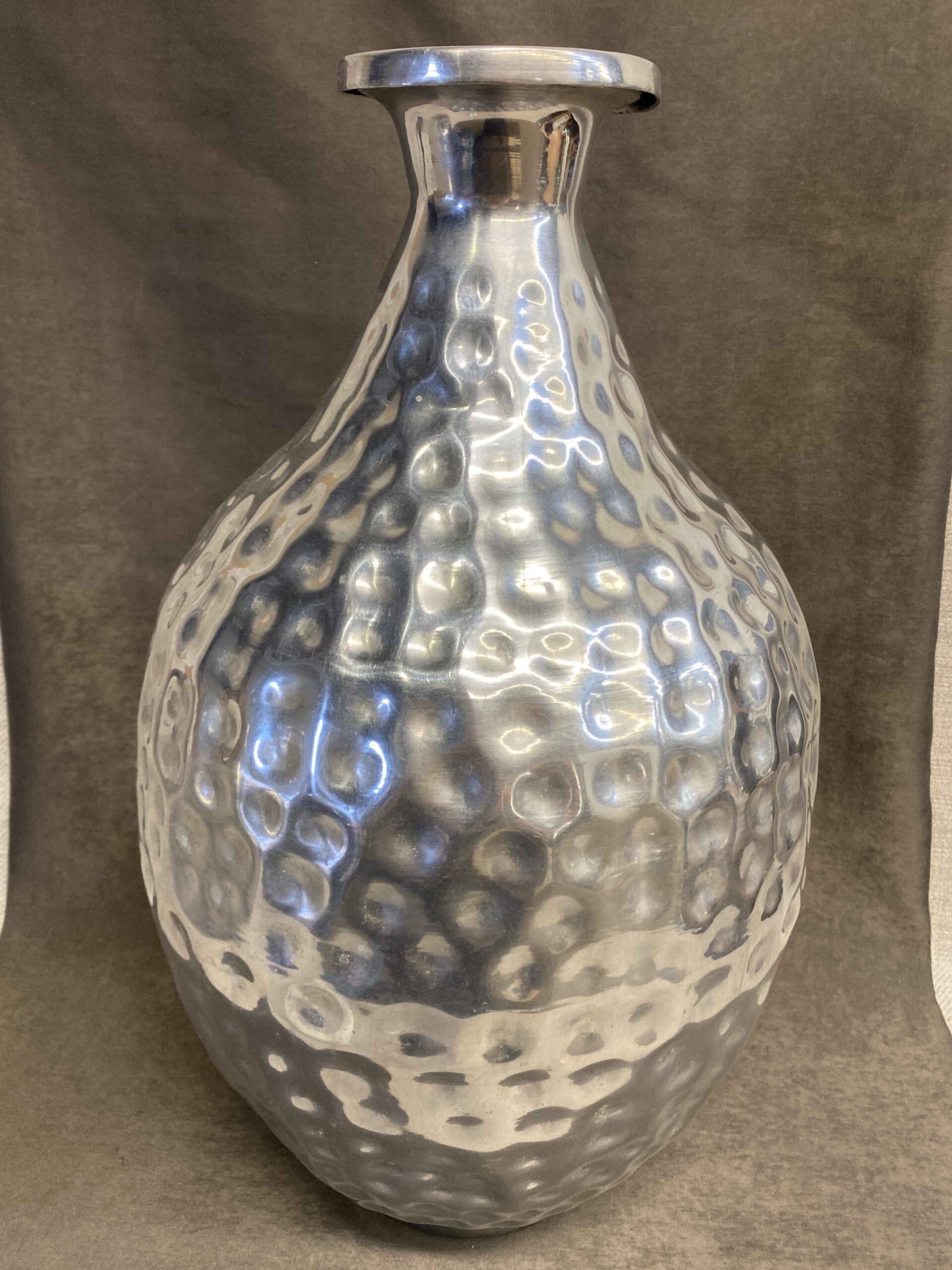 Hammered Aluminum Vase – 24″