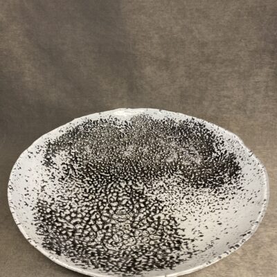 Glass Bowl – Grey & White