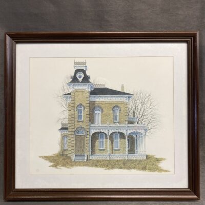 Framed Print – Green Brick House
