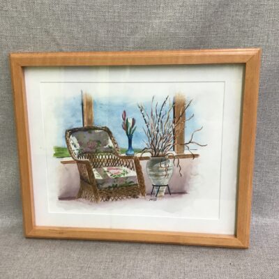 J. Groves Framed Watercolour Painting