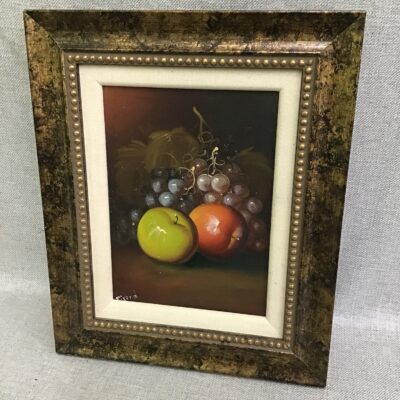 Vintage Fruit Still Life Oil Painting