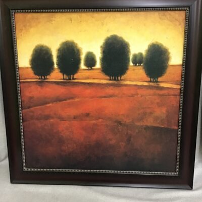 Earthy Incandescence Landscape Framed