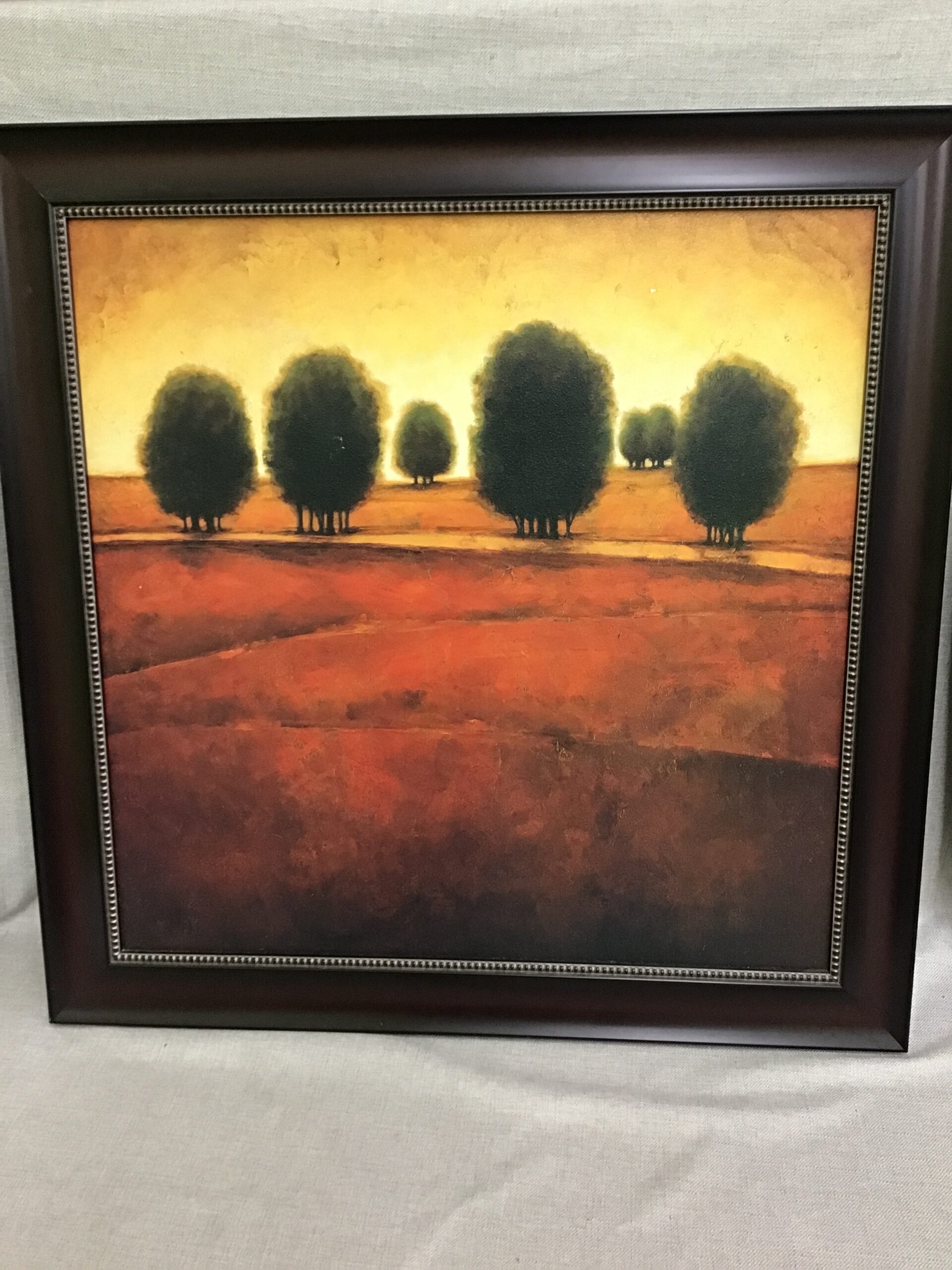 Earthy Incandescence Landscape Framed