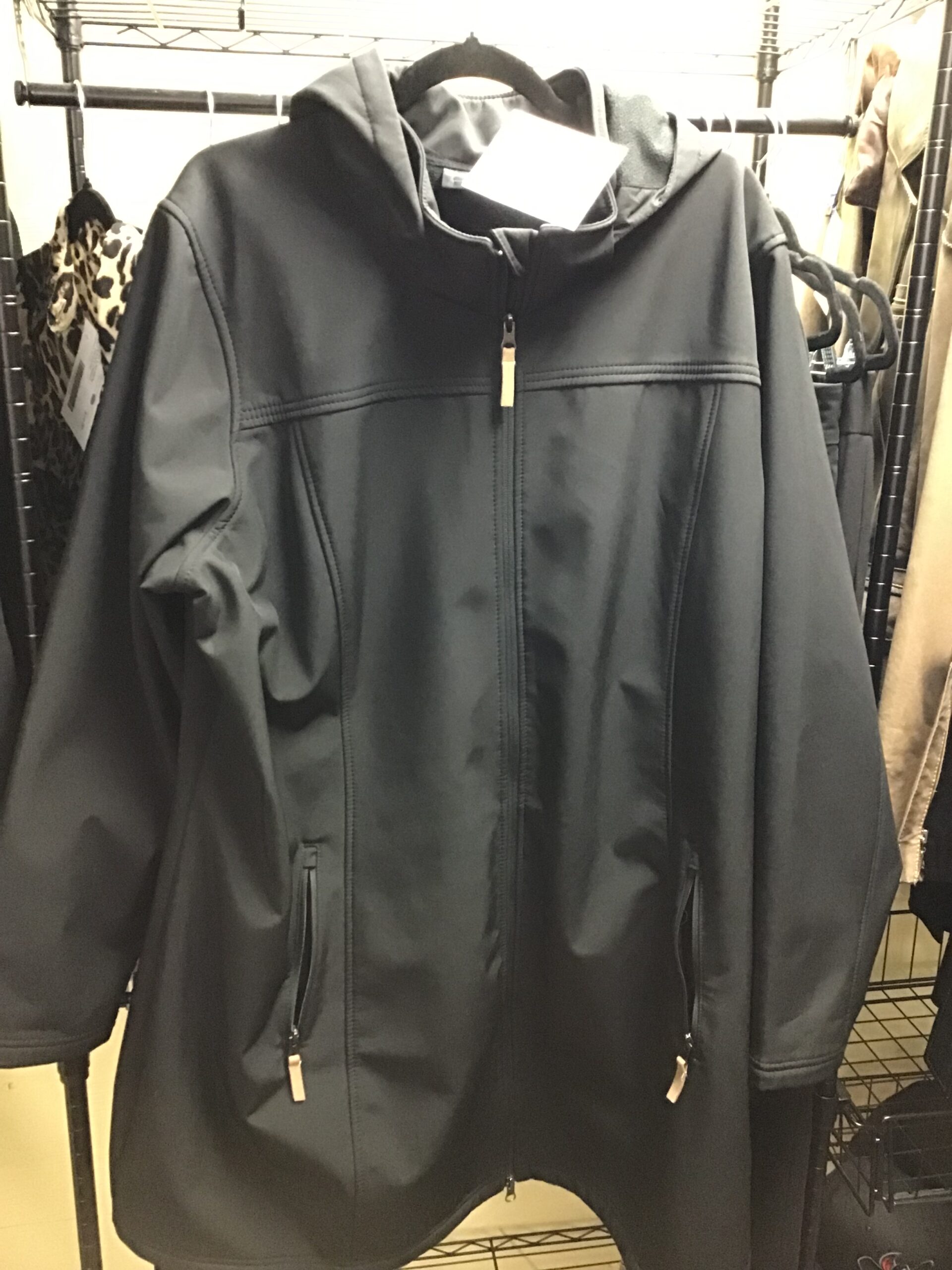 HOODED SOFTSHELL ZIP-UP JACKET -K