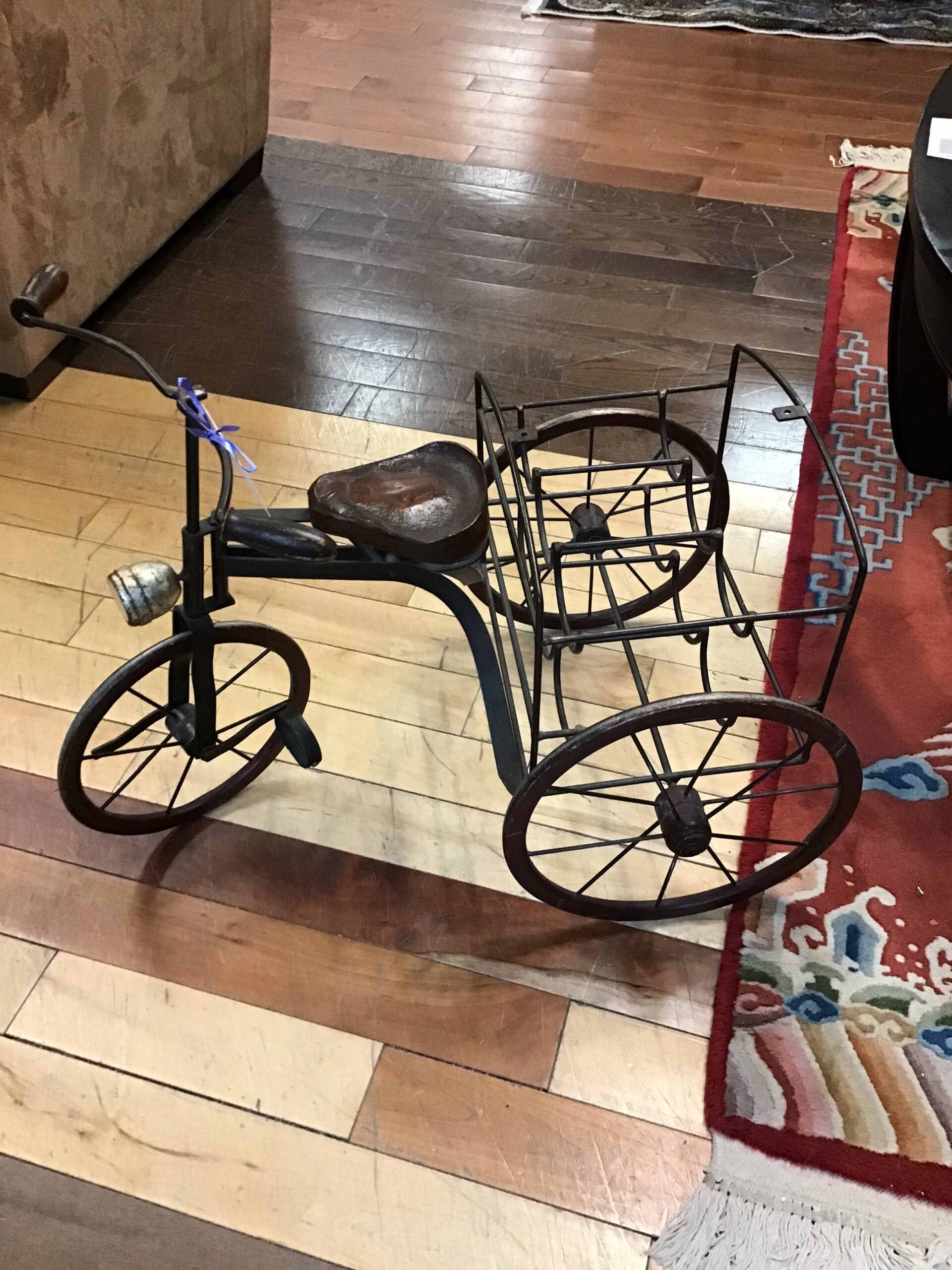 Unique Vintage Bicycle Wine Holder