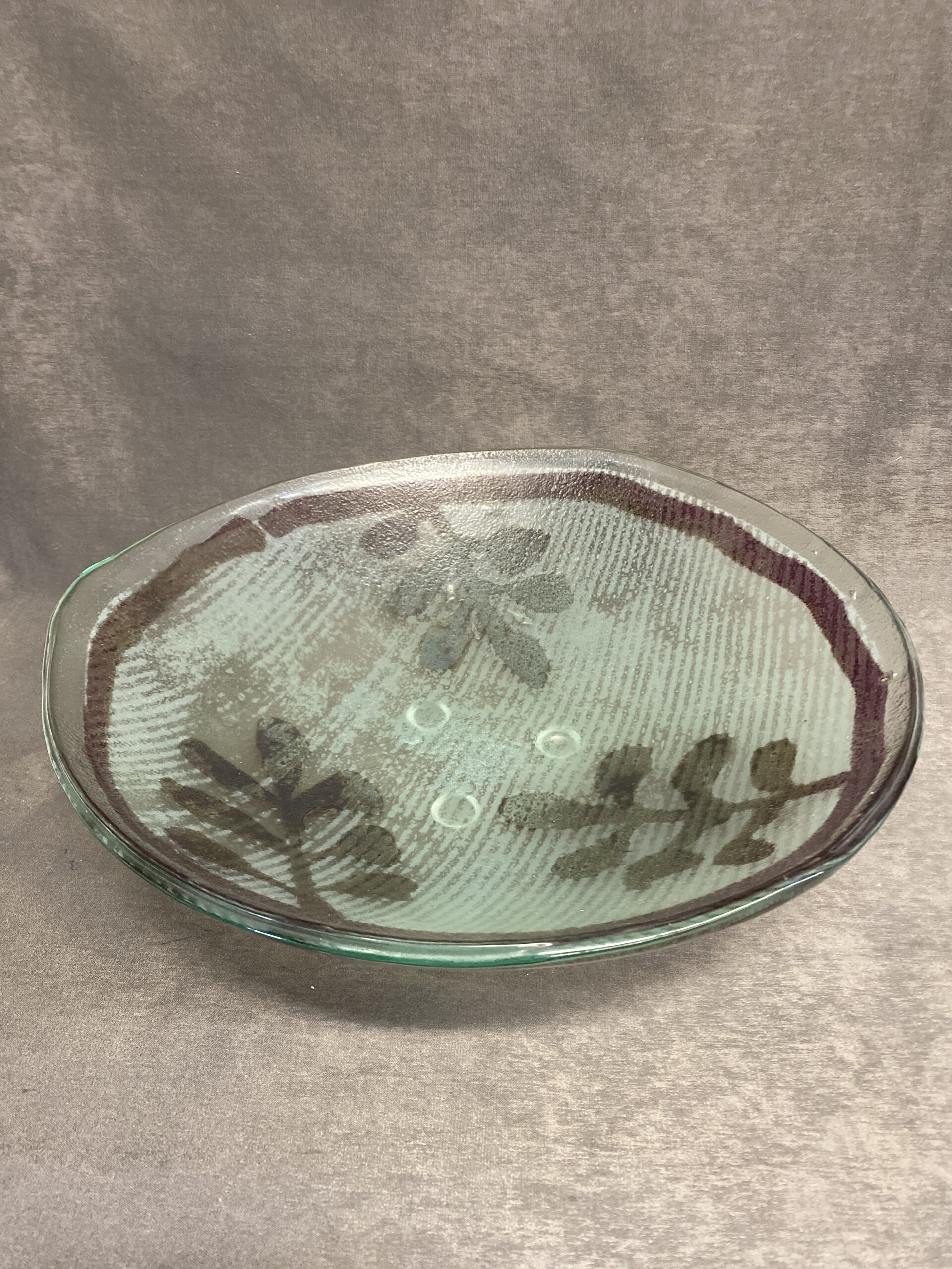 Art Glass Bowl – Leaves