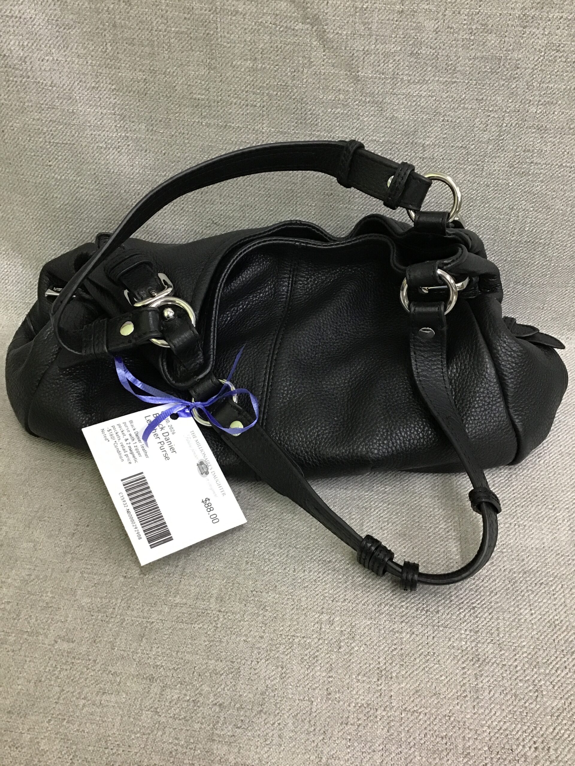 Black Danier Leather Purse