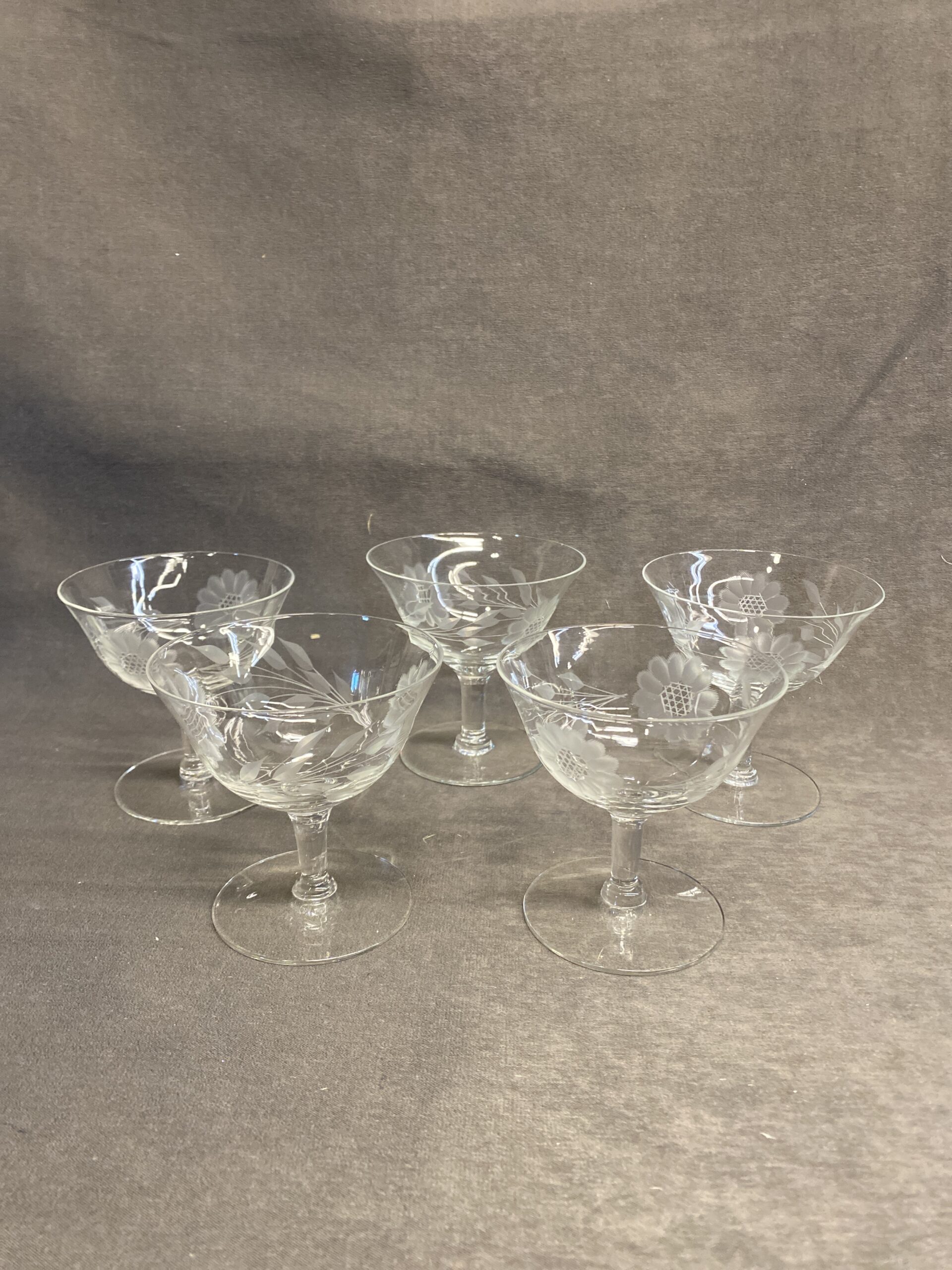 Set 5 Cornflower Sorbet Glasses